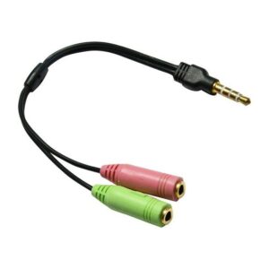 The Andrea Communications C-100 Adapter Cable converts all Andrea Communications headsets with dual 3.5mm audio plugs into a single 3.5mm 4 conductor plug for mobile phone use or for computers with a single audio port.