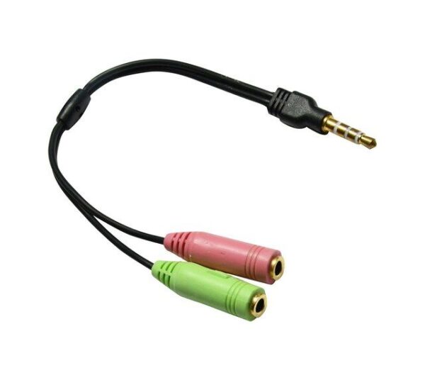 The Andrea Communications C-100 Adapter Cable converts all Andrea Communications headsets with dual 3.5mm audio plugs into a single 3.5mm 4 conductor plug for mobile phone use or for computers with a single audio port.